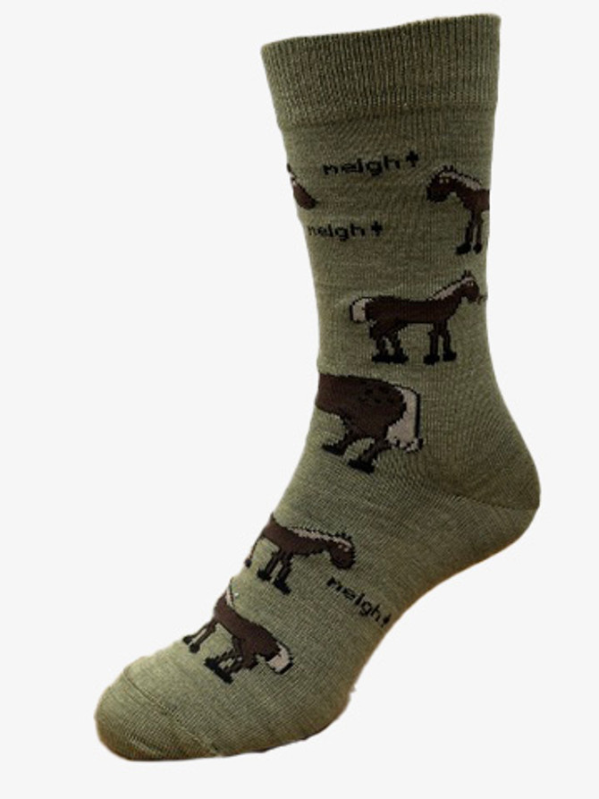 Horse Kiwiana Pictorial Merino Dress Sock NZNC