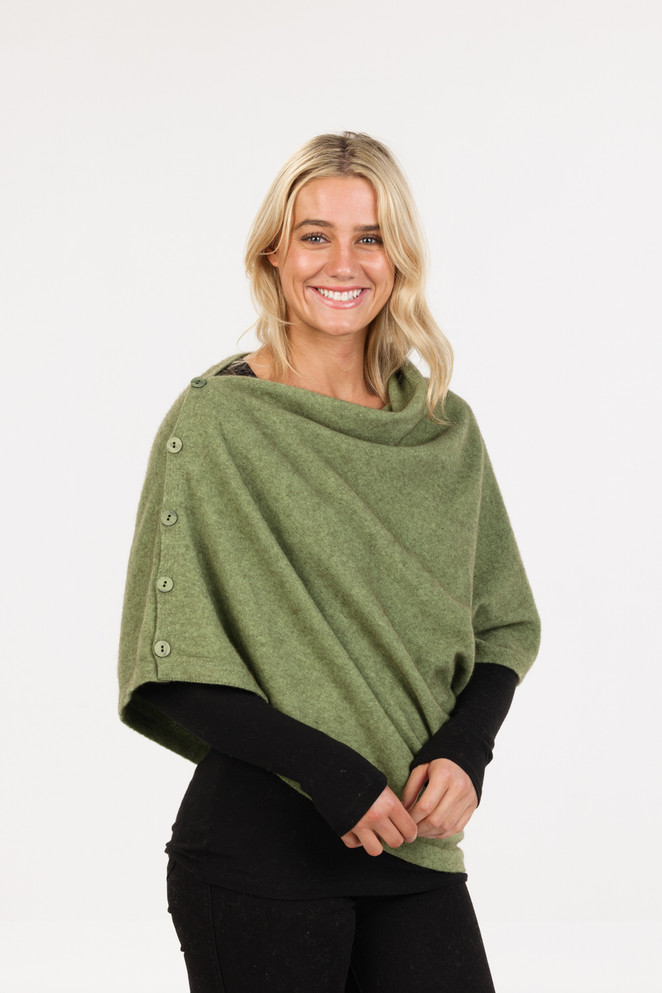 Possum Merino Wool Silk Anyway Wrap NATIVE WORLD