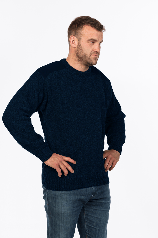 Ultimate Wool Jersey with Suede Patches MKM ORIGINALS