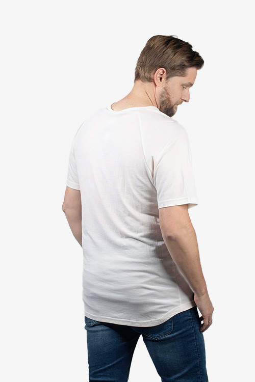 Merino Wool Short Sleeve Vee Neck Base Layer Top NZNC