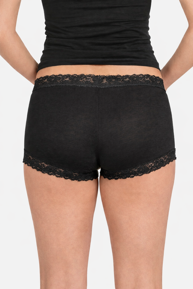 Fine Merino Wool Lace Boxer Underwear NZNC