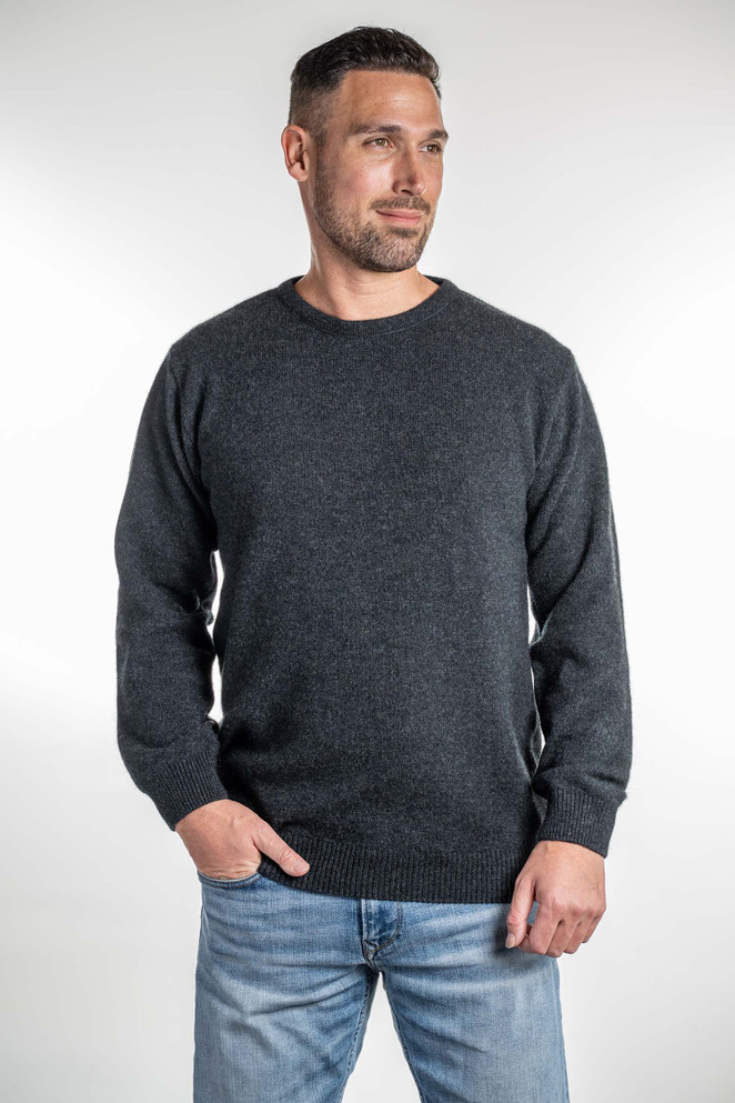 Crew Neck Possum Merino Wool Silk Jumper KORU