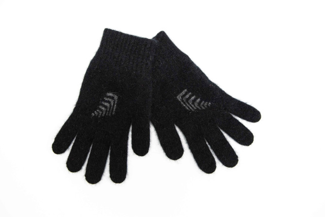 Silver Fern Possum Merino Wool Silk Gloves KORU