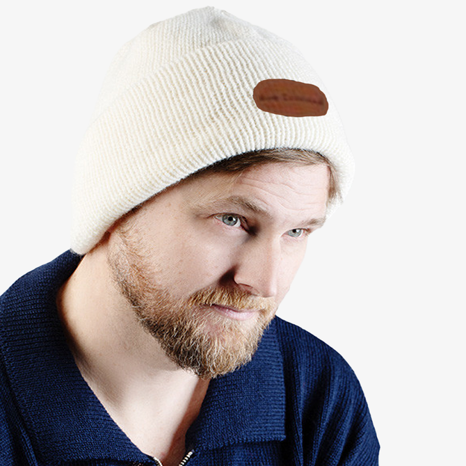 Palliser Romney Lambswool Badged Beanie NZNC