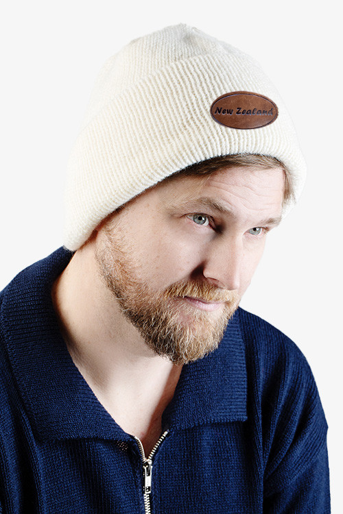 Palliser Romney Lambswool Badged Beanie NZNC