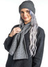 Thread Through Cable Possum Merino Wool Silk Scarf KORU