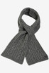 Thread Through Cable Possum Merino Wool Silk Scarf KORU