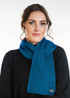 Thread Through Cable Possum Merino Wool Silk Scarf KORU