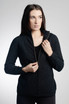 Possum Merino Plain Zip Silk Jacket NZNC