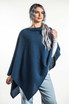 Two Way Possum Merino Silk Poncho KORU Two Way Possum Merino Silk Poncho KORU