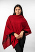 Two Way Possum Merino Silk Poncho KORU Two Way Possum Merino Silk Poncho KORU