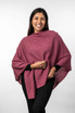 Two Way Possum Merino Silk Poncho KORU Two Way Possum Merino Silk Poncho KORU