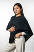 Moss Stitch Possum Merino Poncho II TRILOGY