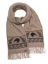 Kiwi Possum Merino Silk Fringed Scarf KORU