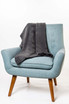 Jacquard Possum Merino Silk Throw KORU