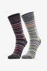 Fine Stripe Merino blend Dress Sock NORSEWEAR