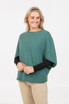 Split Sleeve Poncho Top NATIVE WORLD