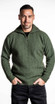 Chevron Zip Neck Possum Merino Silk Jumper KORU