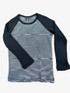 Kids Long Sleeve Striped Merino Ribbed Top