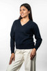 Vee Neck Possum Merino Silk Jumper KORU