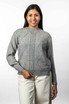 Diamond Cable Possum Merino Silk Jumper KORU