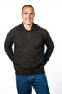 Diamond 1/2 Zip  Possum Merino Silk Plated Jumper KORU