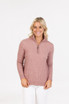 Cable Half Zip Sweater NATIVE WORLD
