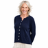 Long Sleeve Shell Button Pocket Cardigan ROYAL