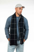 Check Possum Merino Silk Scarf KORU