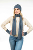 Ribbed Keyhole Possum Merino Silk Scarf KORU