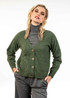 Classic Vee Neck Pocketed Possum Merino Silk Cardigan KORU