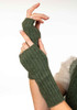 Ribbed Possum Merino Wool Glovelets KORU