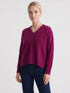 Relaxed Women's Vee Neck Sweater NATIVE WORLD