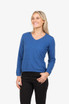 Vee Neck Plain Sweater Possum Merino NATIVE WORLD