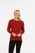 Round Neck Possum Merino Wool Silk Sweater NATIVE WORLD