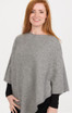 Crew Neck Possum Merino Wool Silk Poncho NATIVE WORLD