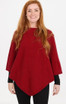 Crew Neck Possum Merino Wool Silk Poncho NATIVE WORLD