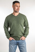 Vee Neck Possum Merino Wool Silk Sweater KORU