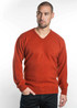 Vee Neck Possum Merino Wool Silk Sweater KORU
