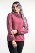 Two Tone Cable Trim Possum Merino Wool Silk Jumper KORU
