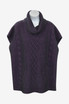 Possum Merino Silk Cable Poncho/Tunic KORU