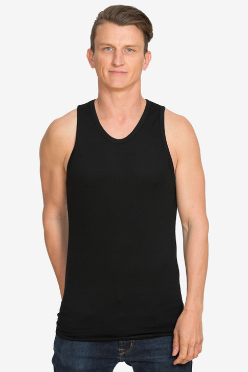 Organic Merino Wool + Silk Sport Sleeveless Shirt | Hocosa