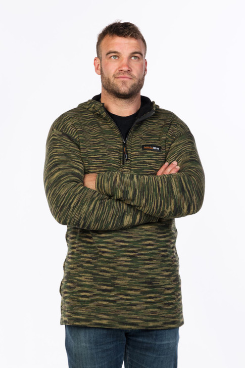 Camo Hoodie Sweater | Wool Cotton | NZ 