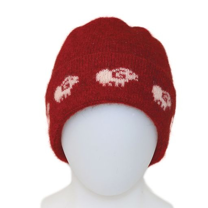 Sheep Possum Merino Silk Beanie KORU