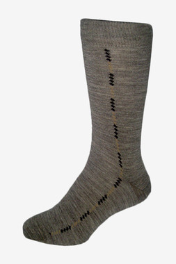 Men's Merino Wool Fine Pattern Dress Sock