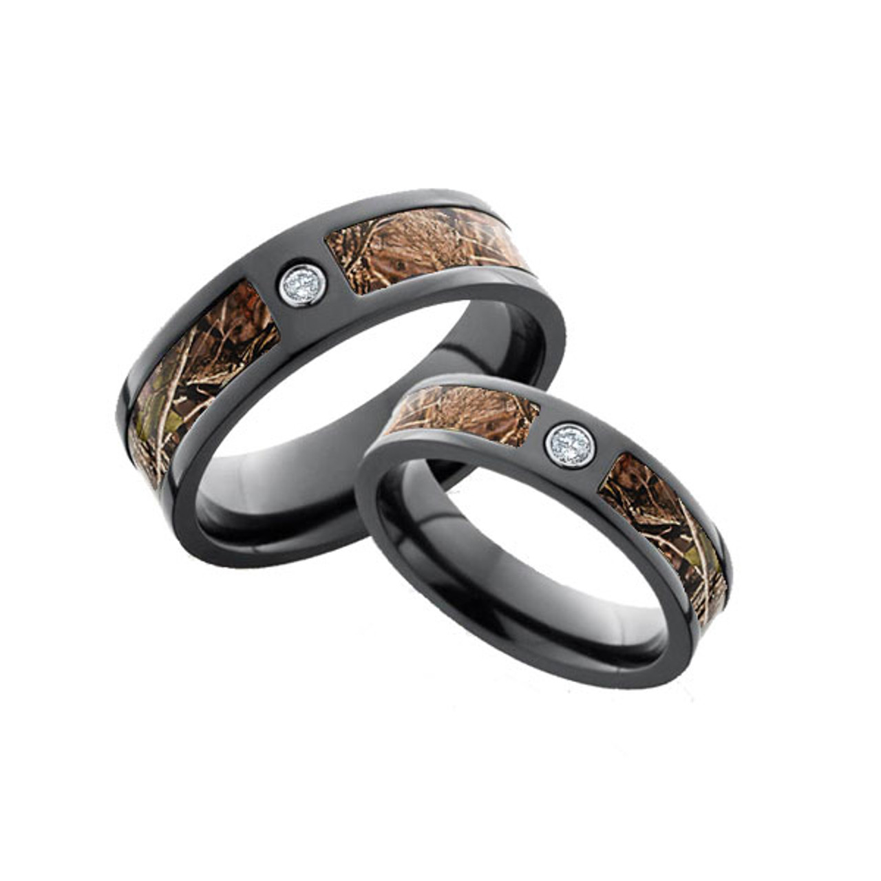 Mossy Oak Duckblind Men's Camo 8mm Stainless Steel Wedding Band with  Polished Edges and Deluxe Comfort Fit - Walmart.com
