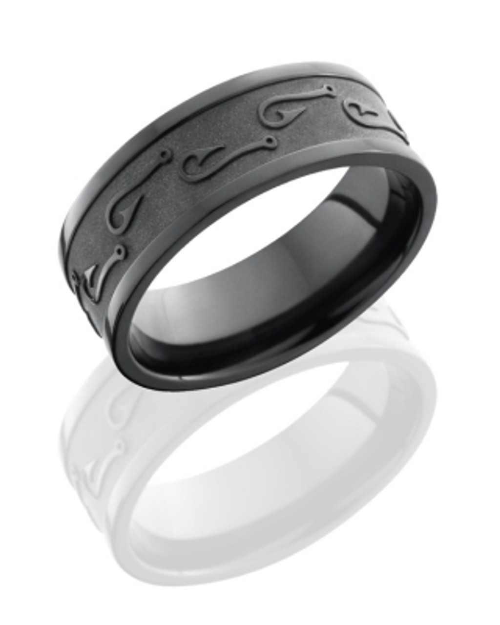 Black Fish Hook Ring, Free Shipping