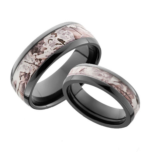 Pink Camo Ring with Three Diamonds | Free Shipping | CAMOKIX