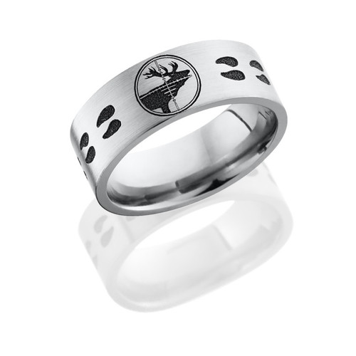 Elk Target and Tracks Ring Elk Target and Tracks Ring