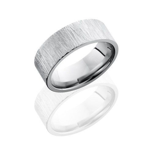 8 mm Cobalt Chrome Flat Tree Bark Ring 8 mm Cobalt Chrome Flat Tree Bark Ring